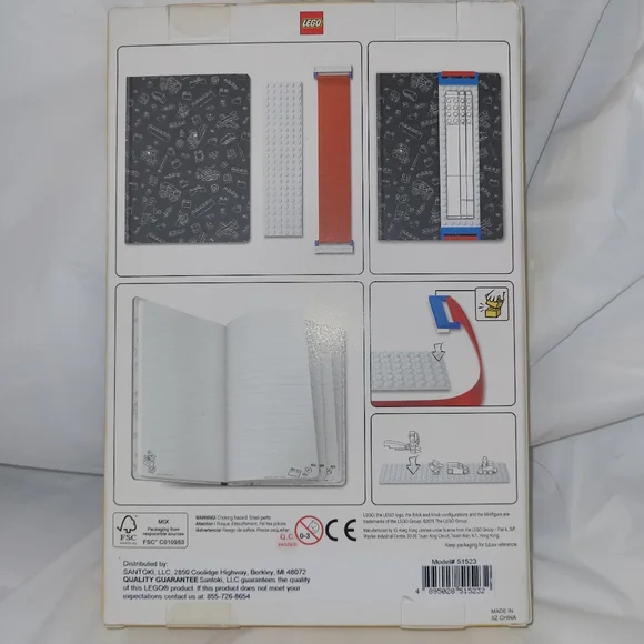 [NWT] LEGO Journal Band ✏️Blue Writing Journal + Buildable Band ✏️Back To School - Picture 7 of 13
